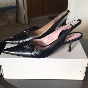 Anne Klein Black Sling Black Shoes